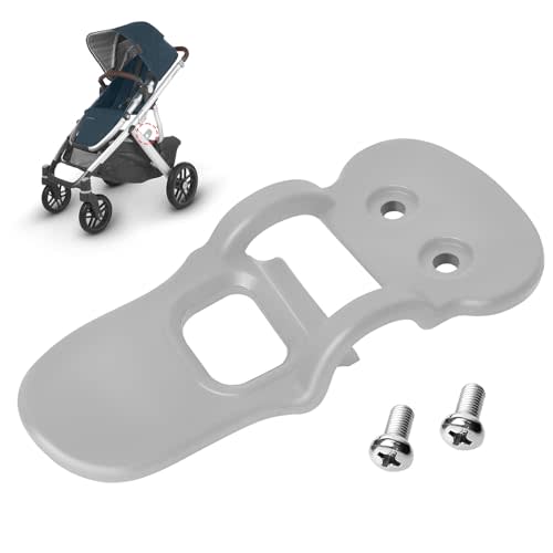 Com MUMU Replacement Closing Latch UppaBaby Vista 2015+ (and V2),Hinge Latch Compatible with UpperBaby Vista V1 & V2 Strollers,Secures Stroller in Closed Position,Gray 1-Pack Includes 2 Screws