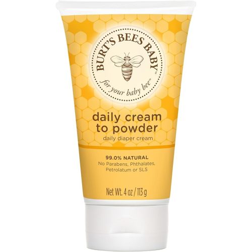 Burt's Bees Baby 2-in-1 Diaper Cream and Powder with Shea Butter, Pediatrician Tested, 4 Ounces