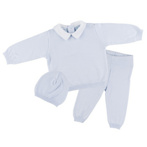 Boys Pique Collar Diamond Knit 2-Piece With Hat – Cheeky Baby Boutique Rome