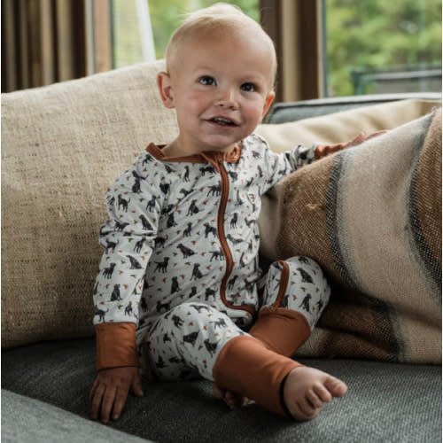 Baby Zip Up - Ducks And Dogs – BURLEBO