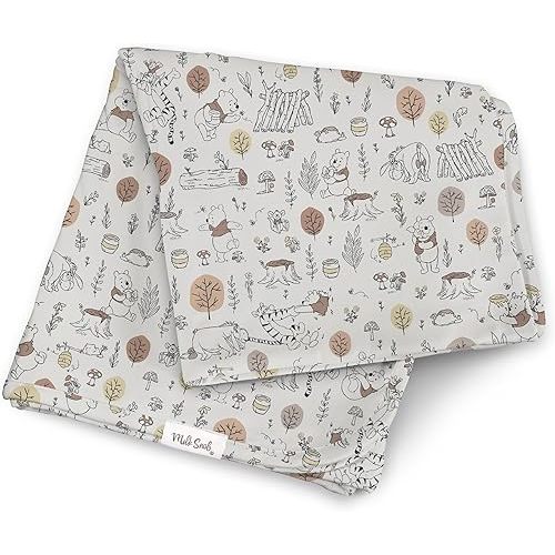 Milk Snob Disney Swaddle Receiving Blanket (Winnie The Pooh Baby Bee)