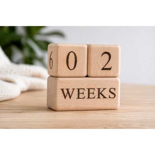 Personalized Baby Milestone Blocks – Wooden Weeks Months Years