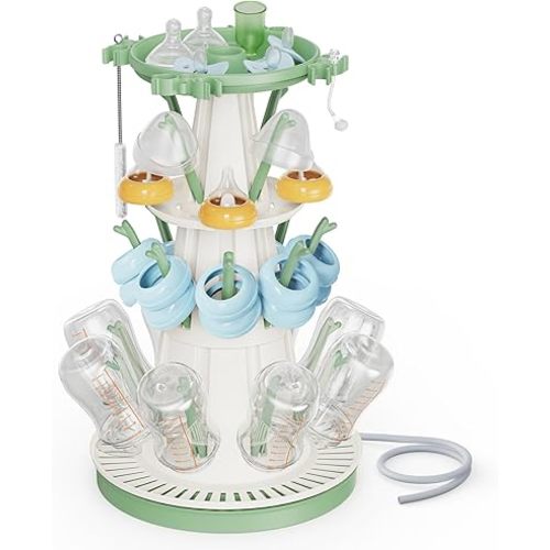 TAZENI Baby Bottle Drying Rack with 20 Racks, Large Capacity, Fast Drying