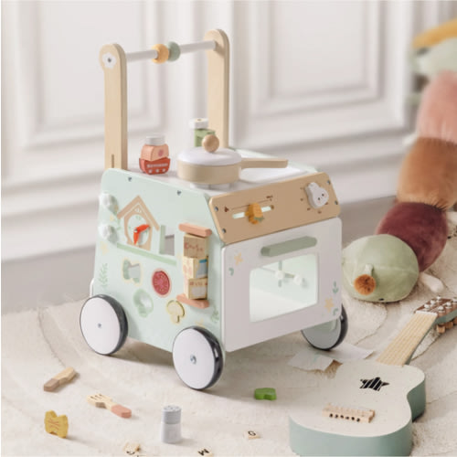 ROBUD Wooden Baby Push Walker Spring Countryside