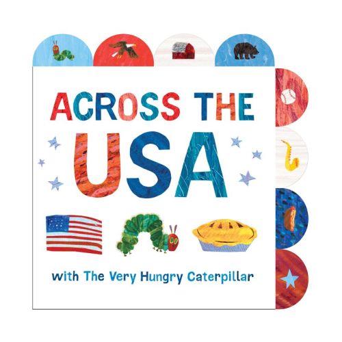 Across the USA with the Very Hungry Caterpillar - by Eric Carle (Board Book)