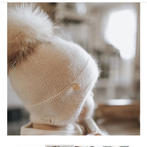 Cashmere Aviator Pom Hat