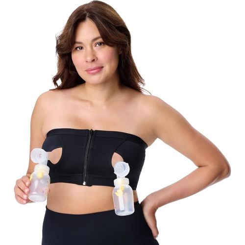 Motherhood Maternity Pump Strap Hands-Free Pumping Bra, Breast Pump Bra for Breastfeeding Pumps for Women