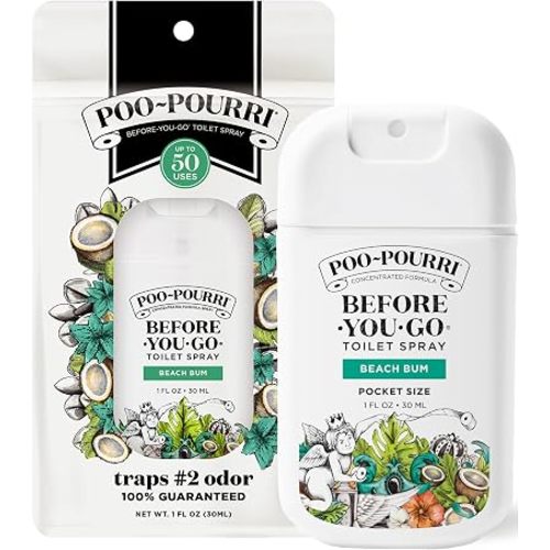 Poo-Pourri Before-You-Go Pocket Toilet Spray, Beach Bum, 1 Fl Oz