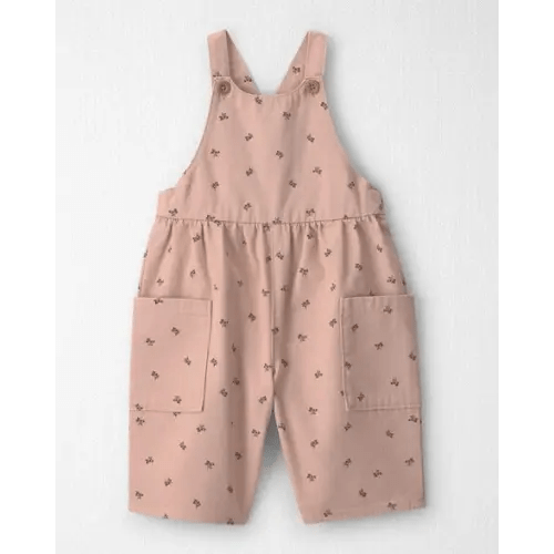 Baby Girl Organic Cotton Twill Wide Leg Overalls - Little Planet | Carter's