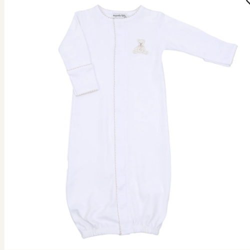 Unisex Baby Converter - Pima Cotton My Teddy - Ivory – Magnolia Baby