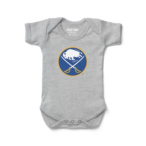 Infant Buffalo Sabres Chad & Jake Heather Gray Primary Logo Bodysuit