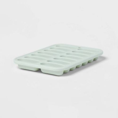 Silicone Ice Tray Mint Green - Room Essentials™: 14-Cavity Silicone Mold, Dishwasher-Safe, 8.55 Volume Capacity