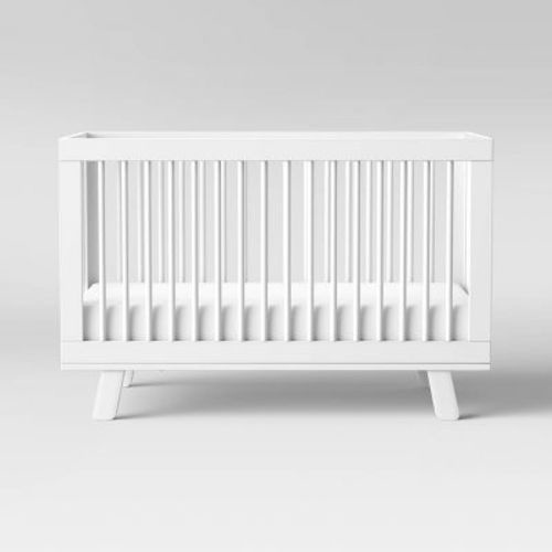 Babyletto Hudson 3-in-1 Convertible Crib With Toddler Rail - White