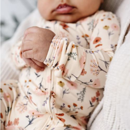 Rosie Ribbed Zipper Footies