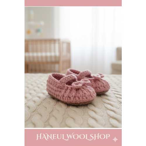 Crochet Baby Booties Pink | Handmade Infant Girl Shoes | Soft Knitted Newborn Shoes | Baby Shower Gift | First Birthday Gift