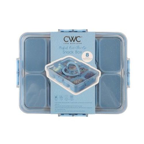 Cook With Color Sparkle with Lid Snack Box Food Storage Container Blue