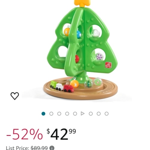 Amazon.com: Step2 My First Christmas Tree, Kids Interactive Holiday Tree Toy, 12 Colorful Plastic Ornaments to Decorate, Mini Train Set Circles the Skirt, Made of Durable Plastic, For Toddlers 1.5+ Years Old : Toys & Games