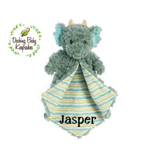 Personalized Dragon Blanket, Baby Security Blanket, Dragon Baby Gift, Personalized Luvster, Custom Baby Blanket, Dragon Baby Decor, Nursery