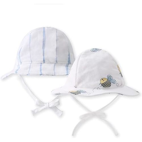 pureborn Baby Toddler Bucket Hat for Infant Boys Girls Kids Breathable Sun Hat with Chin Strap