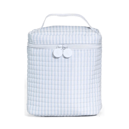 TRVL Quilted Go Go Insulated Lunch Bag - Pimlico Stripe Blue