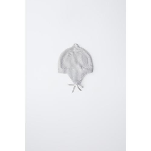 PEARL KNIT BONNET - Blue / Gray | ZARA United States