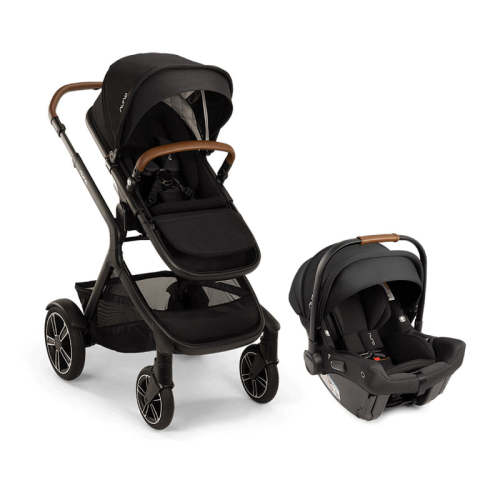 Nuna PIPA Urbn and DEMI Next with Rider Board Travel System in Caviar