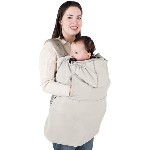Jan & Jul Cozy-Dry Baby Carrier Rain Cover (Pottery Grey, One Size)