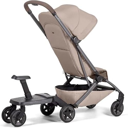 Joolz Aer2 Footboard with Seat – One-Hand Install Toddler Ride-Along for Travel Stroller, Baby Stroller – Stand or Sit – Compact Fold – No More Carrying Your Toddler - Only Compatible with AER2