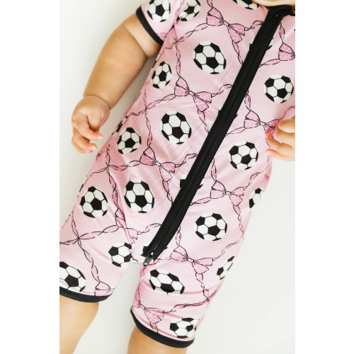 Sweet Soccer Bamboo Short Romper