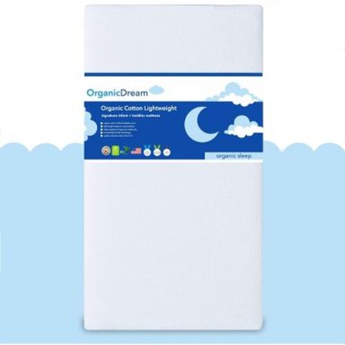 Organic Dream Certified Organic Cotton Lightweight Crib & Toddler Mattress