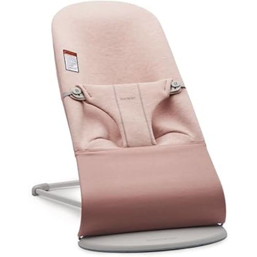 BabyBjörn Bouncer Bliss, 3D Jersey, Dusty Pink