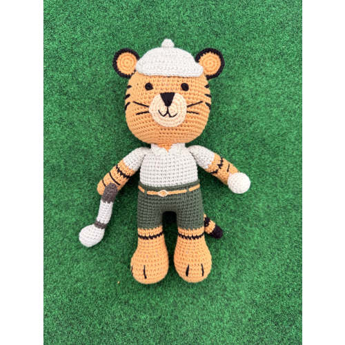 Tee the Tiger Crochet Golf Stuffed Animal – Little Chipper Golf