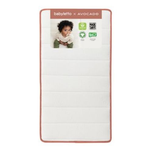 Babyletto Babyletto x Avocado Organic Crib Mattress 2-Stage and 100% Nontoxic - White