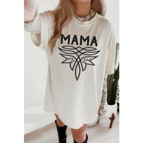 Western Mama Boot Stitch T-Shirt