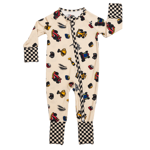 Formula 1 Baby Zipper Pajamas | GEARHEAD KIDS – Gearhead Kids