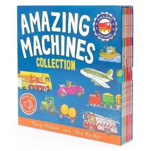 Amazing Machines 10 Books Paperback Set - Ages 2+ - By Tony Mitton & Ant Parker