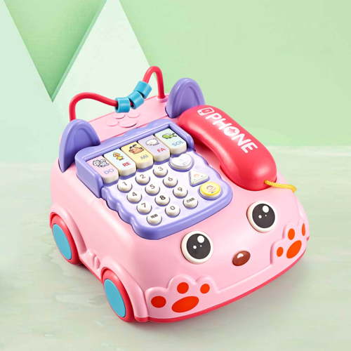 Baby Phone Toy,Baby Toy Phone Cartoon Baby Piano Music Light Telephone Toy Children Pretend Phone,Toddler Interactive Toy Boy Girl Early Education Toy