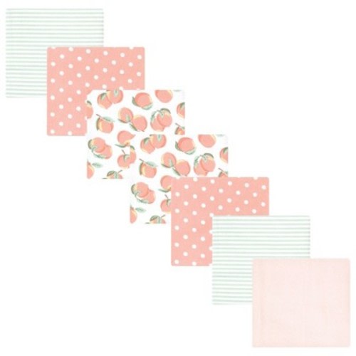 Luvable Friends Hudson Baby Flannel Receiving Blankets 7pk, Peach
