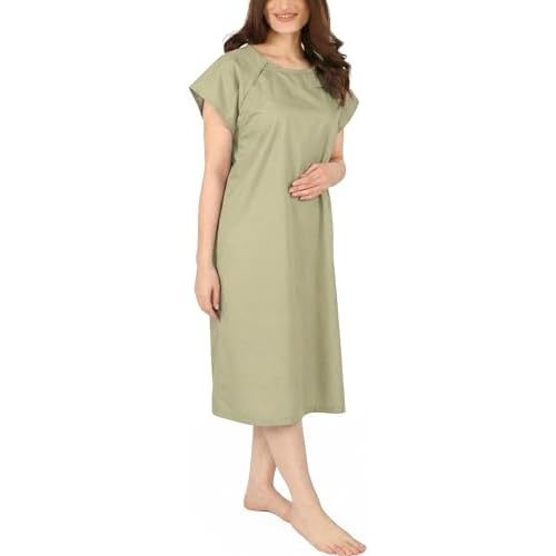 Utopia Care Women's Hospital Gown Soft Comfortable and Stylish Patient Gown, Large-X-Large, Pale Green
