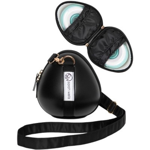 Sarah Wells Milkwear Wearable Pump Case – Hard Shell Organizer & Strap – Fits Most Wearable Pumps Black