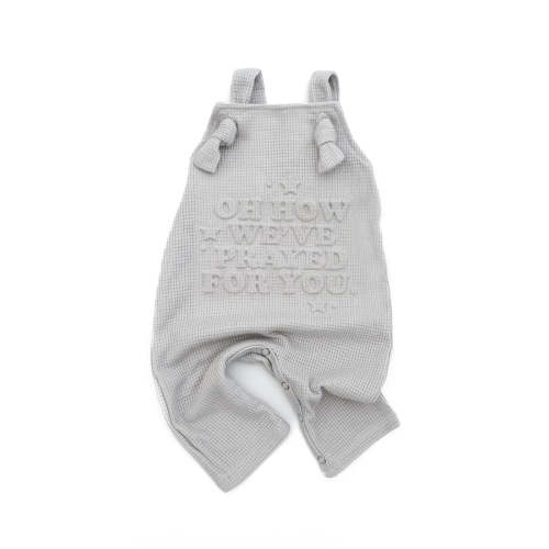 Oh How We've Prayed For You Knotted Waffle Overalls – AmorClothingCo.