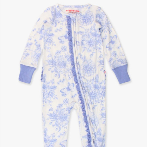 Convertible Ruffle One Piece Pajama, Bamboo Viscose