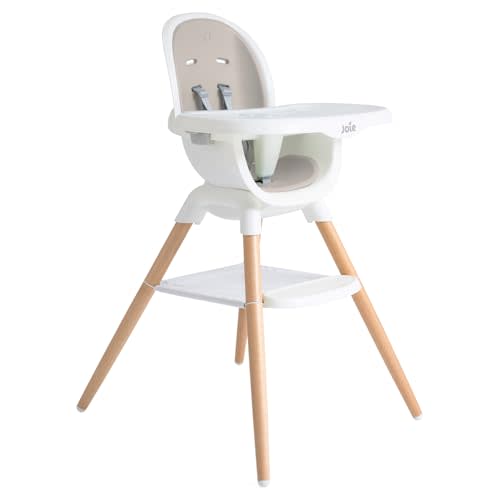 Joie Chai Multi-Mode Highchair - European Beech Wood, Convertible, 9+ Modes, Birth up to 60 lb. (Walnut)