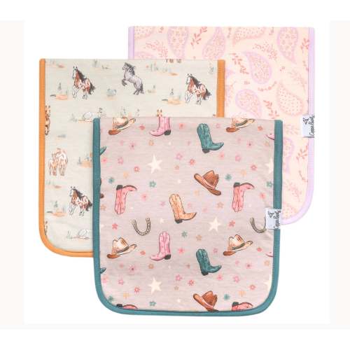 Cheyenne Copper Pearl Premium Burp Cloths