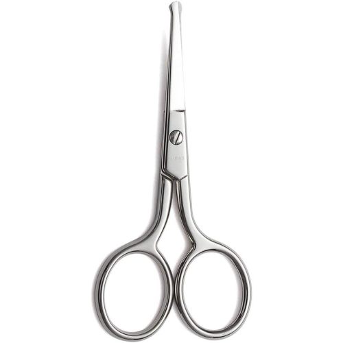 LIVINGO Premium Manicure Rounded Tip Scissors Multi-purpose Stainless Steel Cuticle Pedicure Beauty Grooming Kit for Nail, Eyebrow, Eyelash, Dry Skin, Nose Hair 3.5 inch
