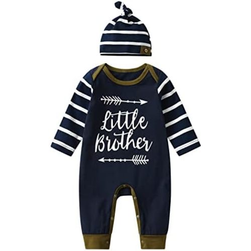Derouetkia Baby Boys Girls Romper Funny Letter Jumpsuit