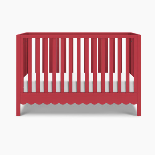 daVinci Sammy Scallop 4-in-1  Convertible Crib - Strawberry Red