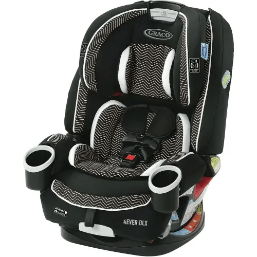 Graco 4Ever DLX 4-in-1, 10 Years Use Infant to Toddler Car Seat, Zagg, Includes Rear Facing, Forward Facing, Highback Booster & Backless Booster Seat options