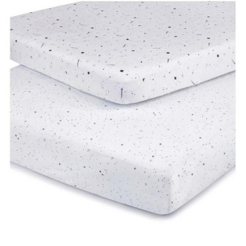 Ely's & Co. Baby Fitted Pack n Play - Mini Crib Sheet 100% Combed Jersey Cotton 2 Packs Gender Neutral