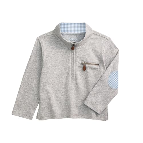 Mud Pie Toddler Boy Quarter Zip Pullover